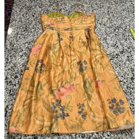 NWT $228 Anthropologie James Coviello Multicolor Floral Botanica Dress Sz 6 - Picture 10 of 10